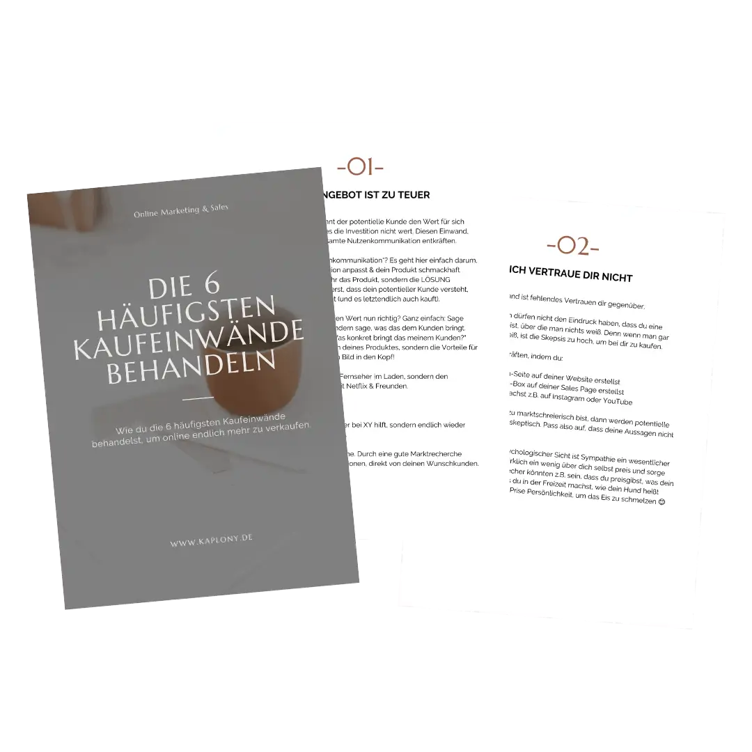 Kaufeinwände behandeln - Mockup transparent